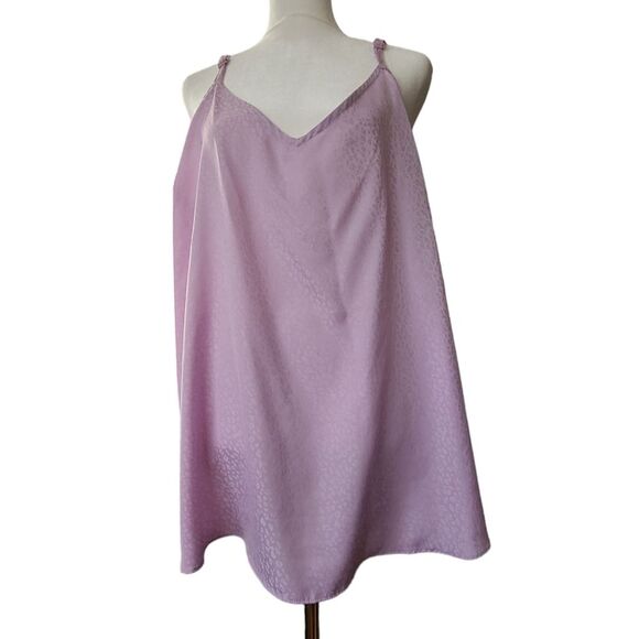 Torrid Sophie Leopard Jacquard Charmeuse Swing Cami Lilac Purple Size 2 - 2X - Picture 1 of 6